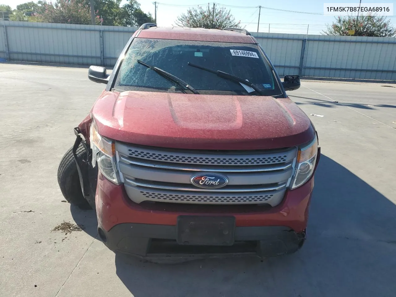 1FM5K7B87EGA68916 2014 Ford Explorer