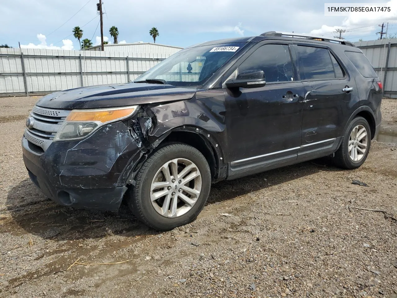 2014 Ford Explorer Xlt VIN: 1FM5K7D85EGA17475 Lot: 69166734