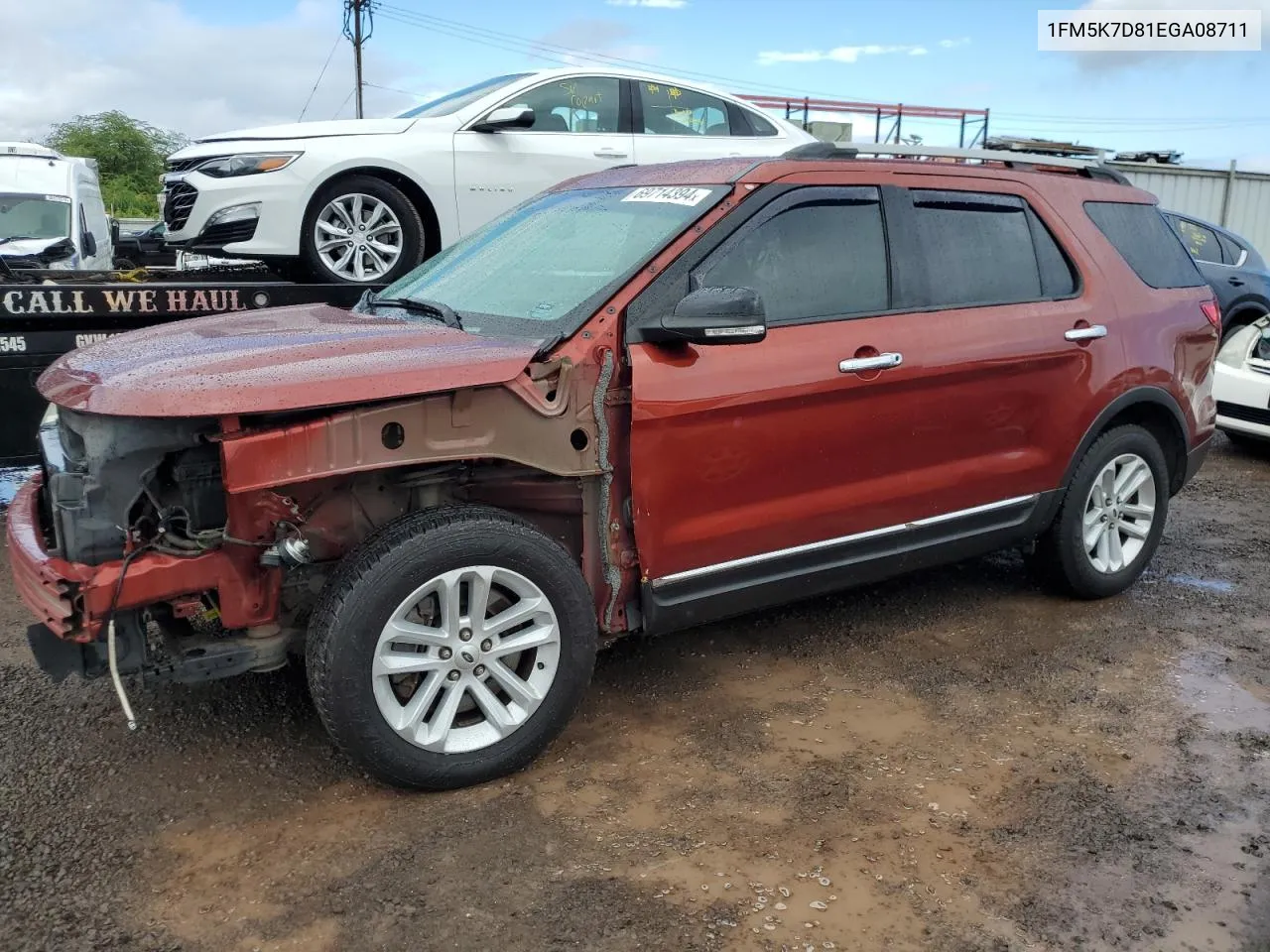 2014 Ford Explorer Xlt VIN: 1FM5K7D81EGA08711 Lot: 69714394