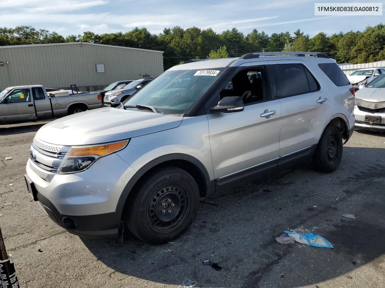 2014 Ford Explorer Xlt VIN: 1FM5K8D83EGA00812 Lot: 70179934