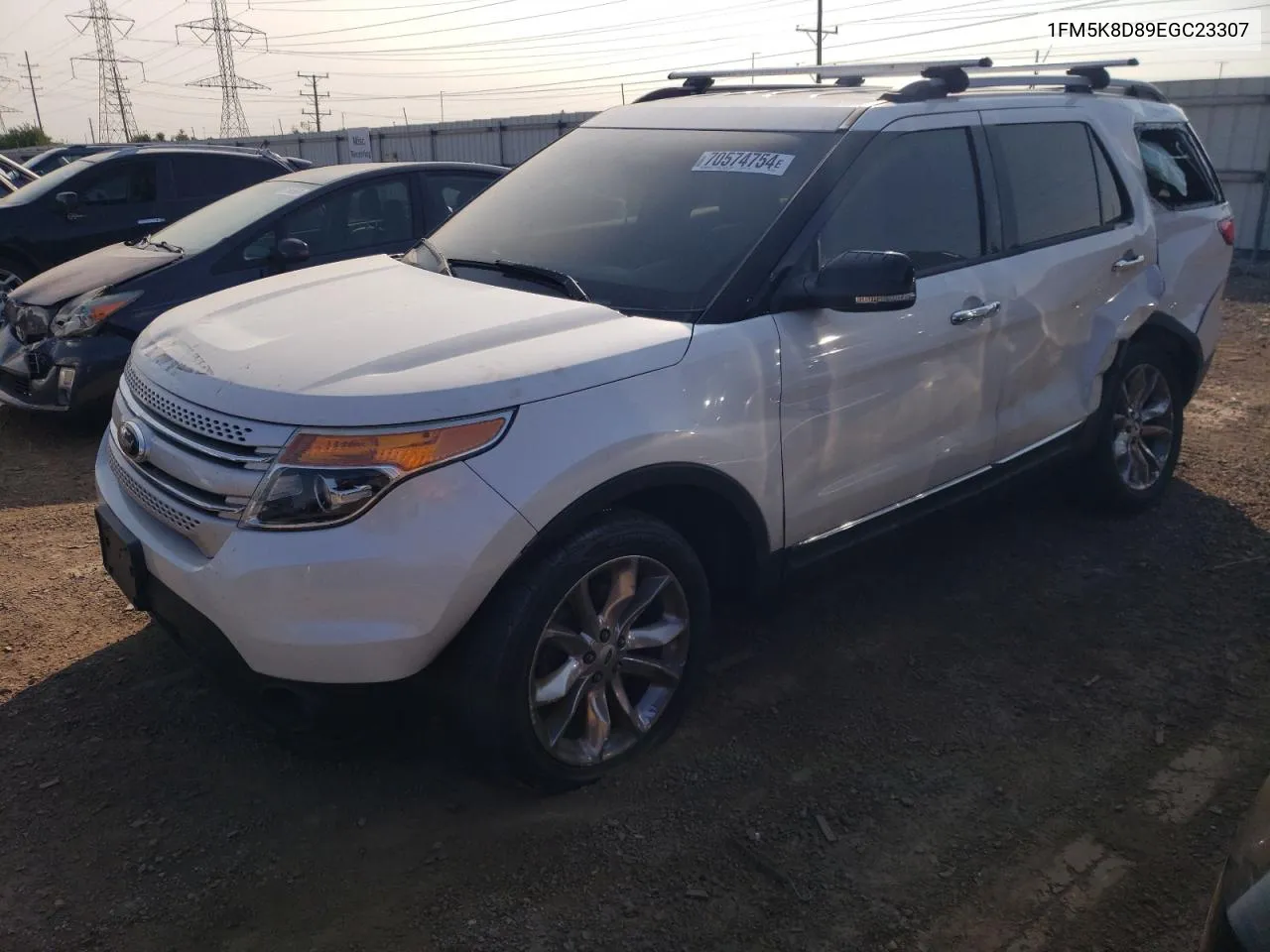 1FM5K8D89EGC23307 2014 Ford Explorer Xlt