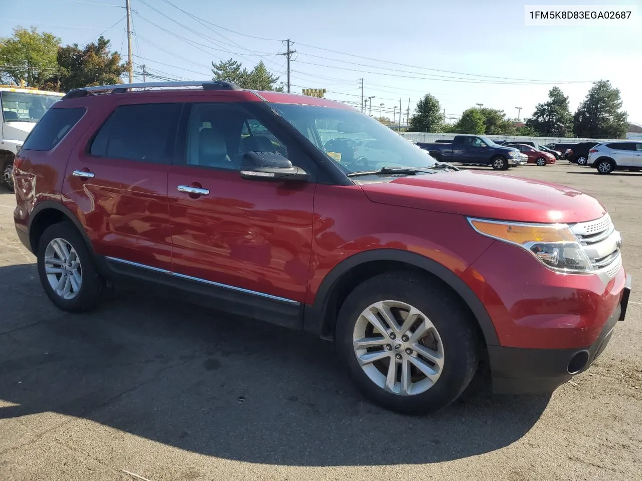 1FM5K8D83EGA02687 2014 Ford Explorer Xlt