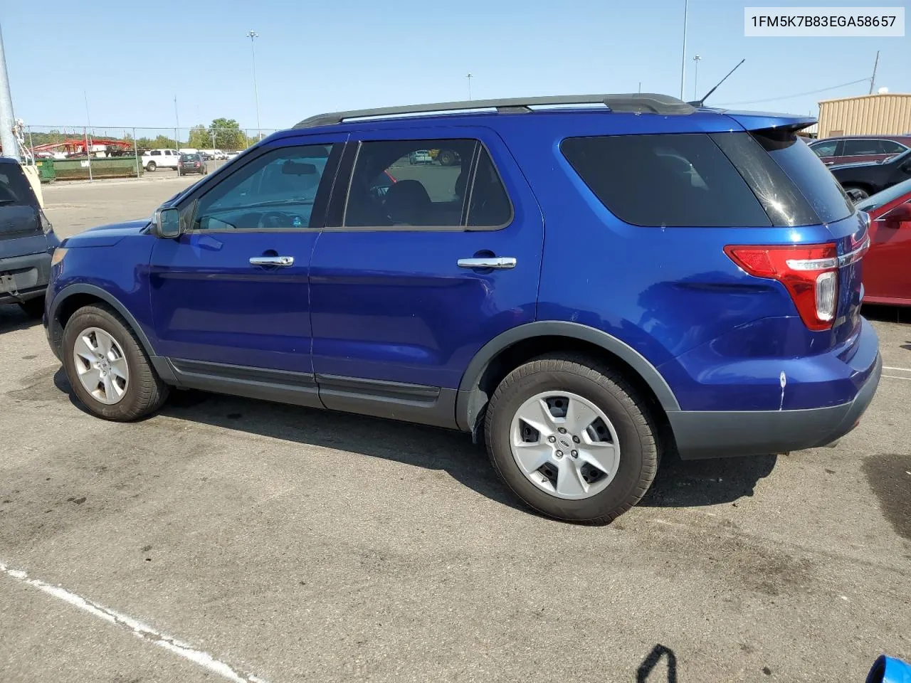 2014 Ford Explorer VIN: 1FM5K7B83EGA58657 Lot: 70610644