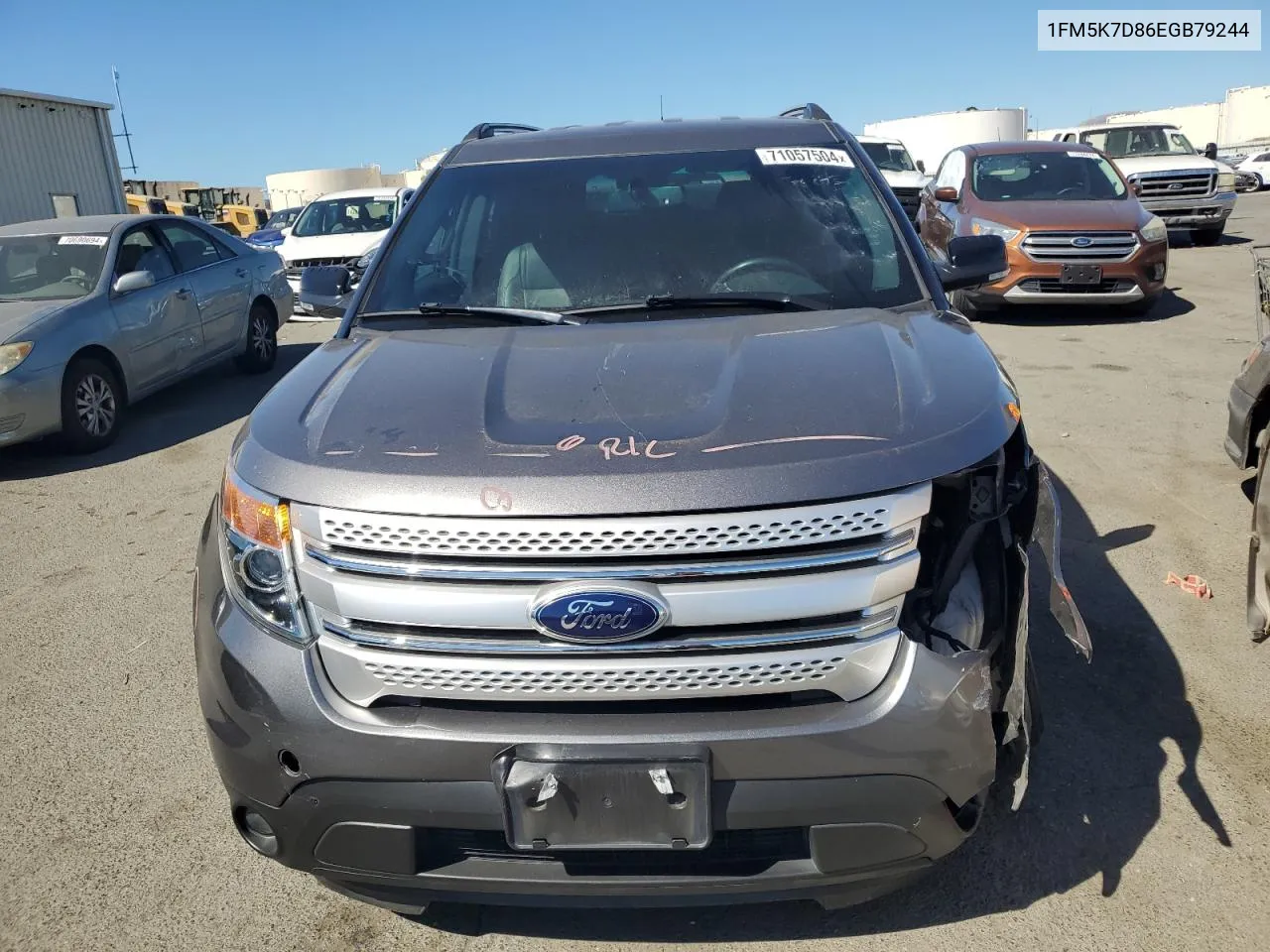 2014 Ford Explorer Xlt VIN: 1FM5K7D86EGB79244 Lot: 71057504