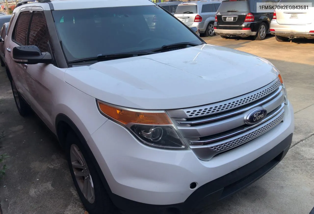 2014 Ford Explorer Xlt VIN: 1FM5K7D82EGB43681 Lot: 71121234