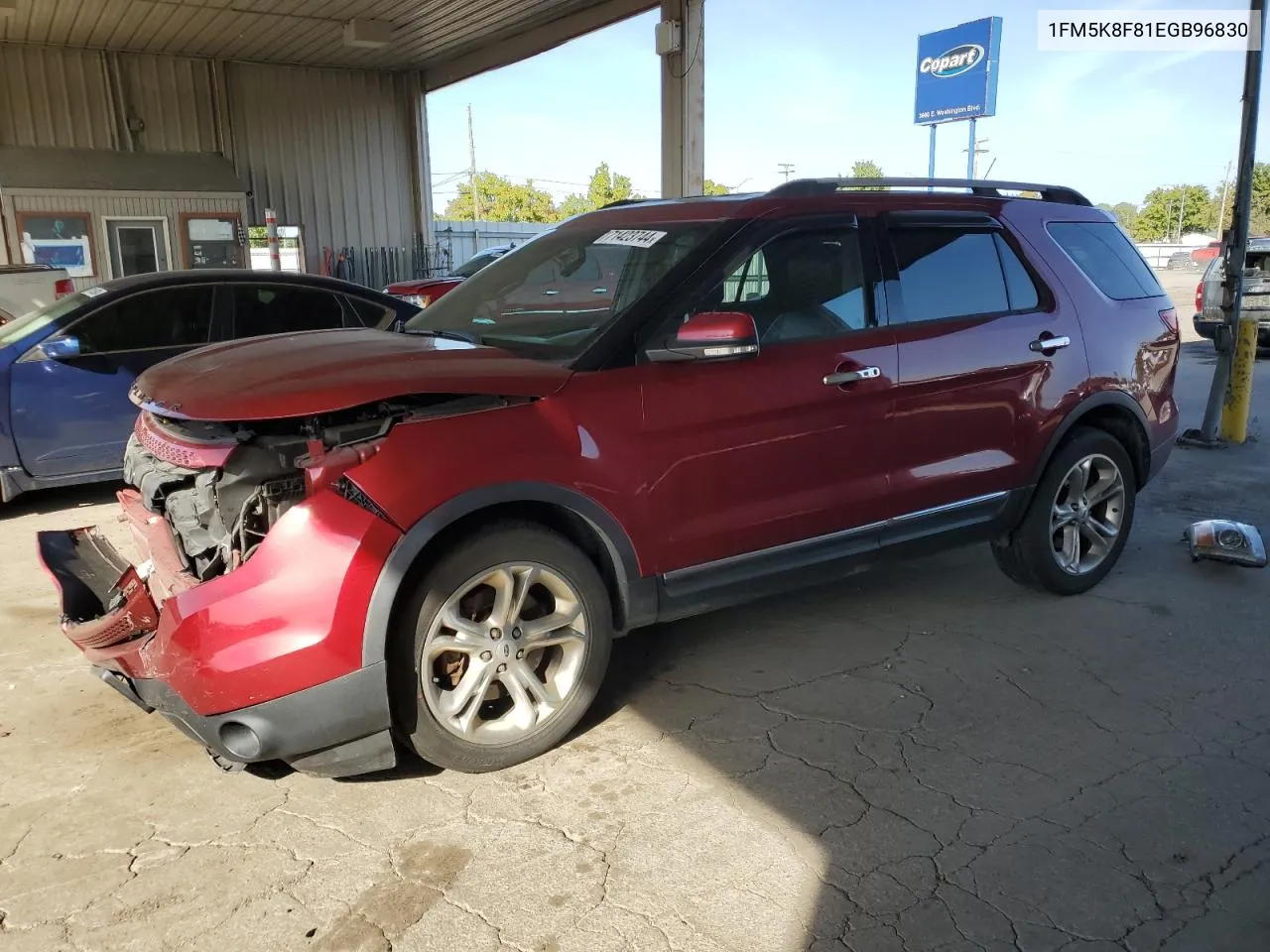 2014 Ford Explorer Limited VIN: 1FM5K8F81EGB96830 Lot: 71423744