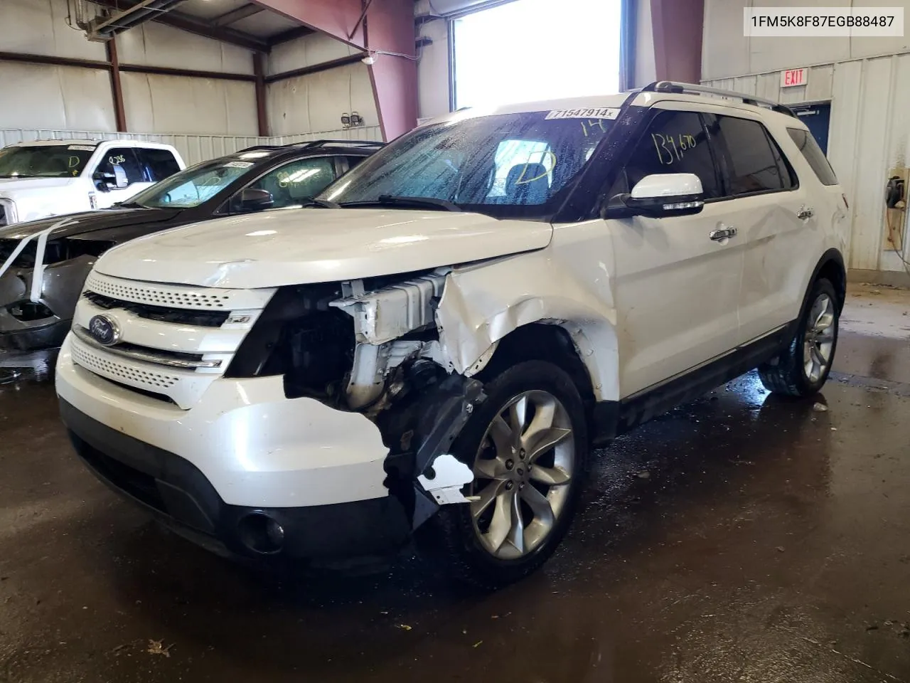 2014 Ford Explorer Limited VIN: 1FM5K8F87EGB88487 Lot: 71547914