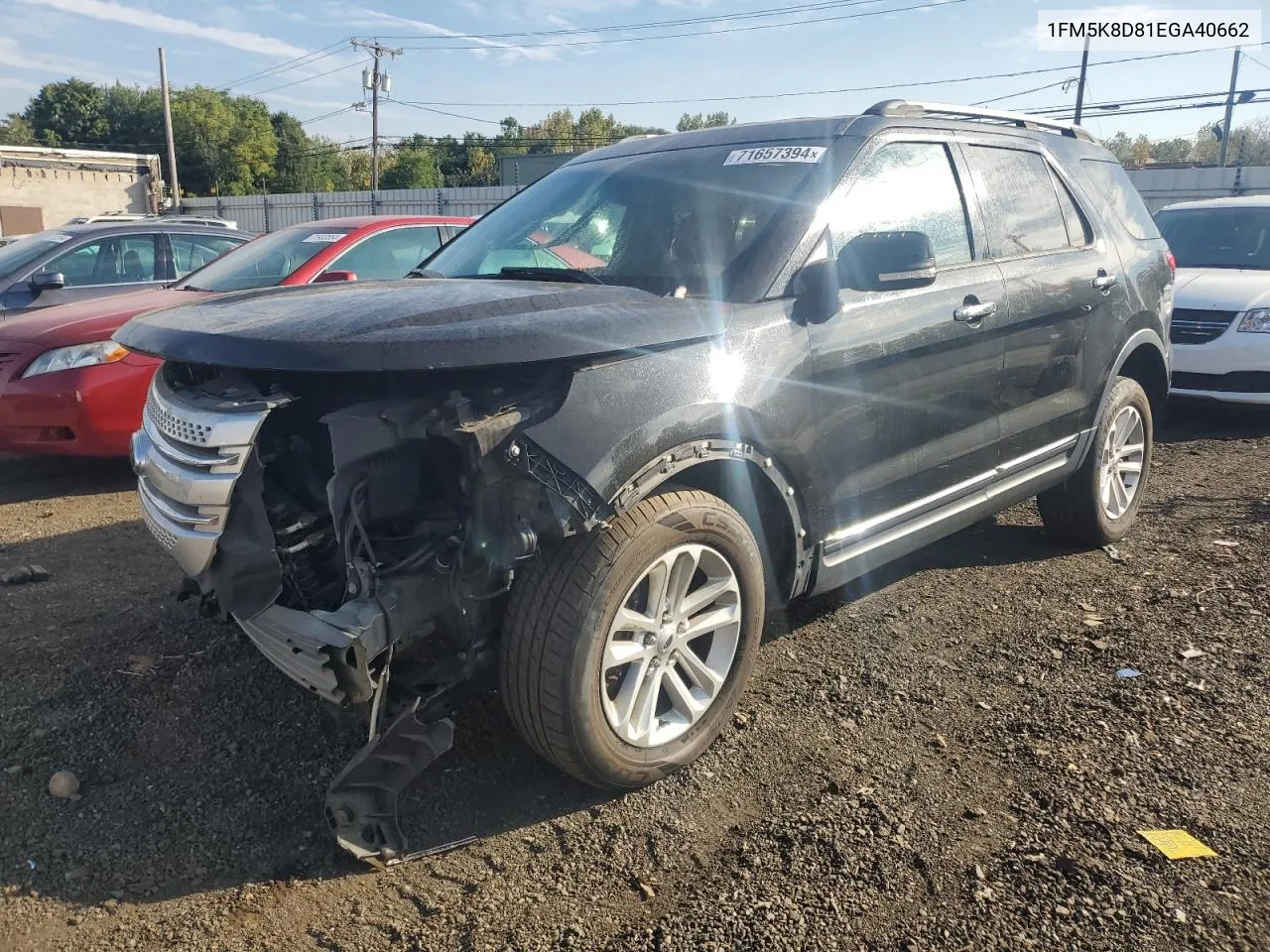 2014 Ford Explorer Xlt VIN: 1FM5K8D81EGA40662 Lot: 71657394