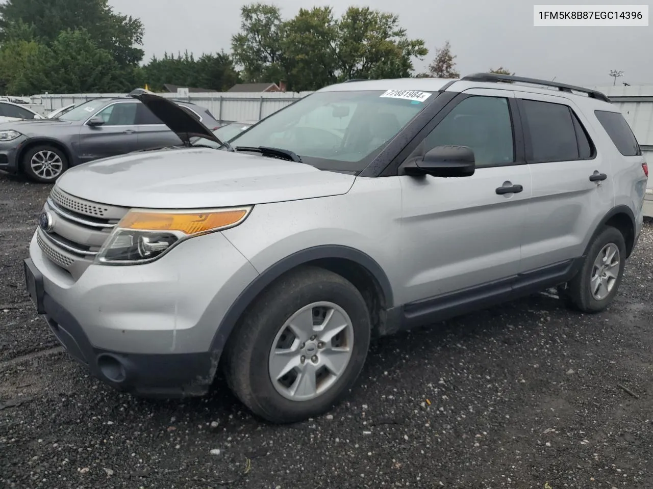 2014 Ford Explorer VIN: 1FM5K8B87EGC14396 Lot: 72881984