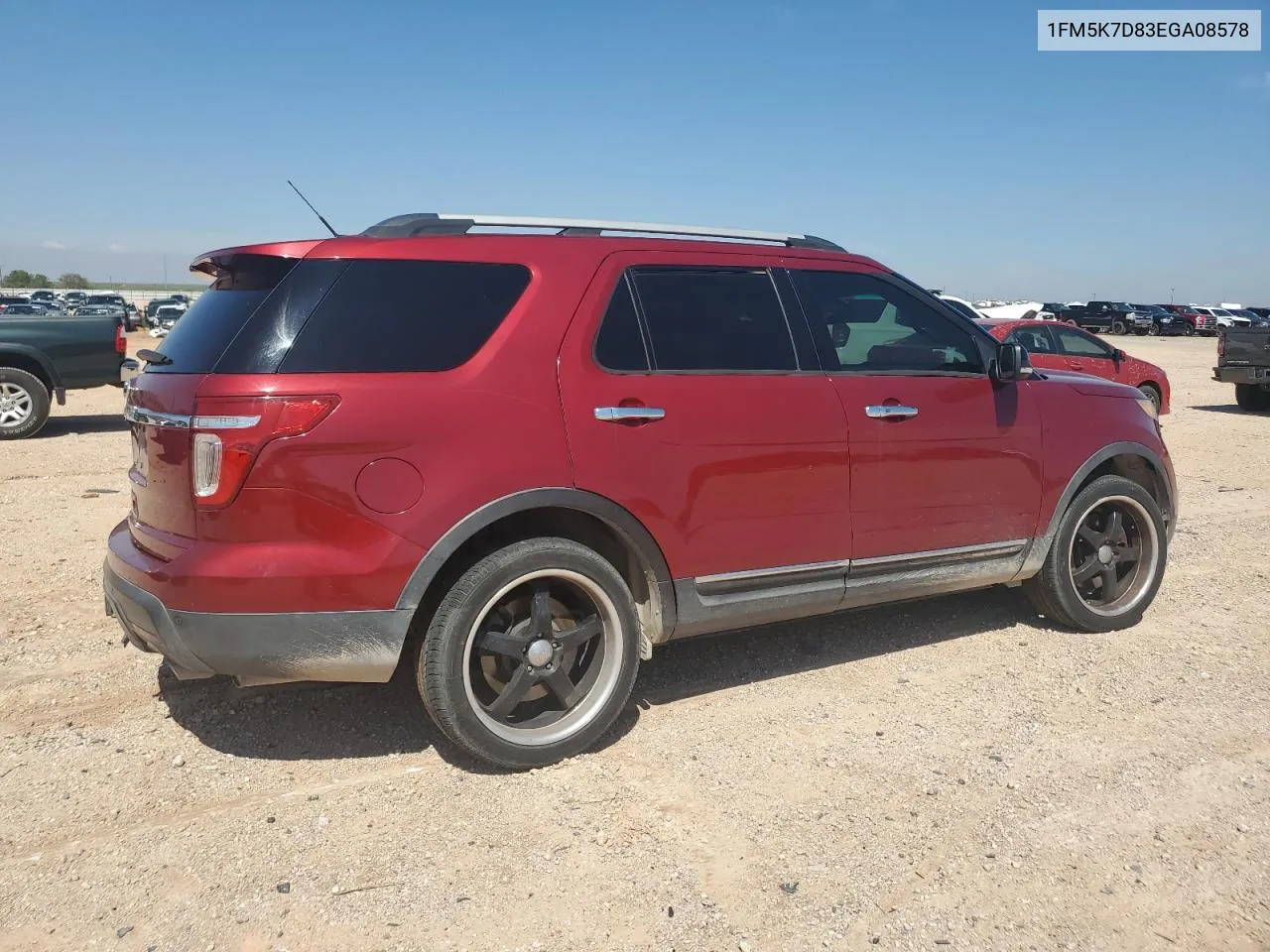 2014 Ford Explorer Xlt VIN: 1FM5K7D83EGA08578 Lot: 73005014