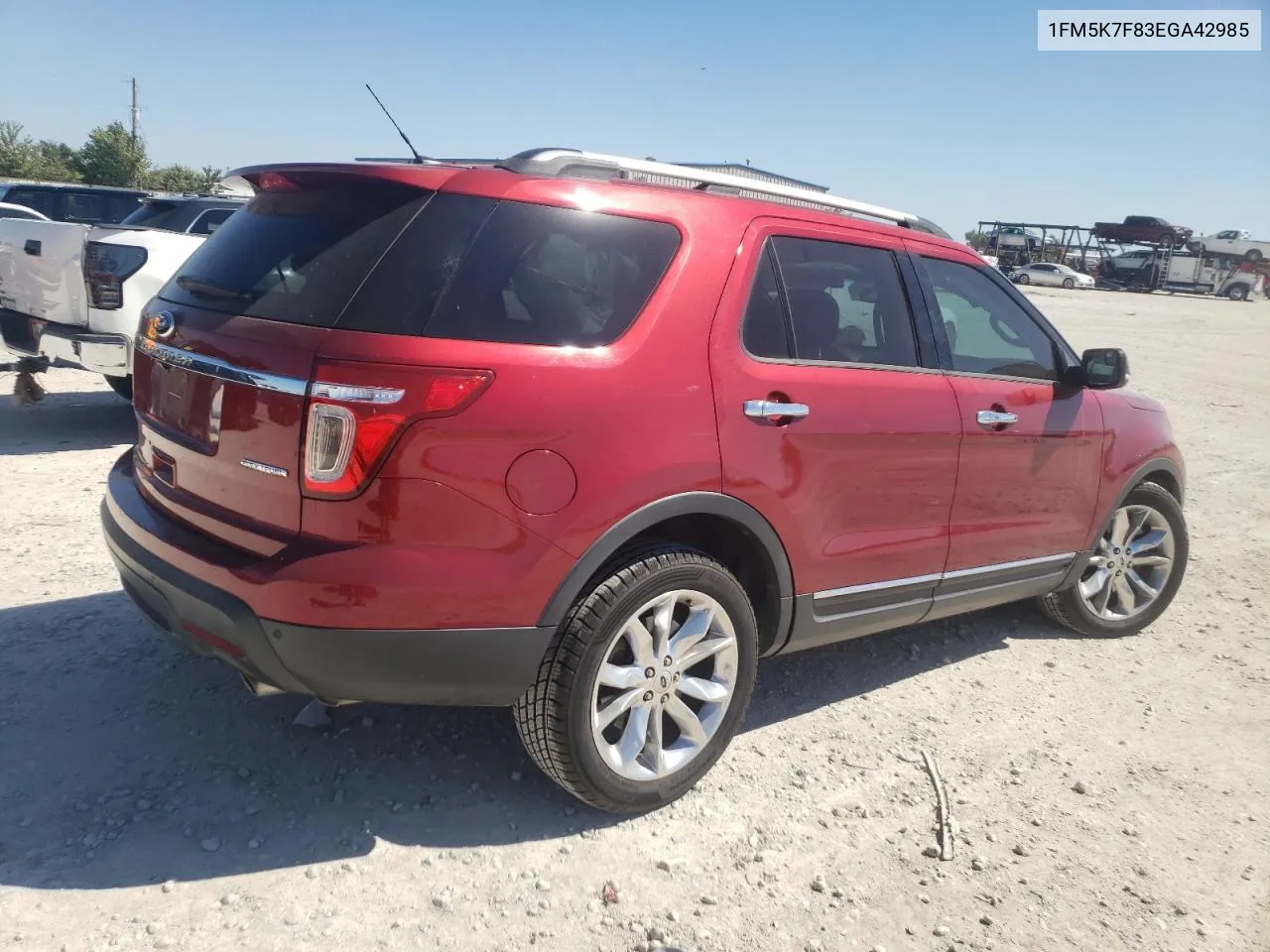 2014 Ford Explorer Limited VIN: 1FM5K7F83EGA42985 Lot: 73297914