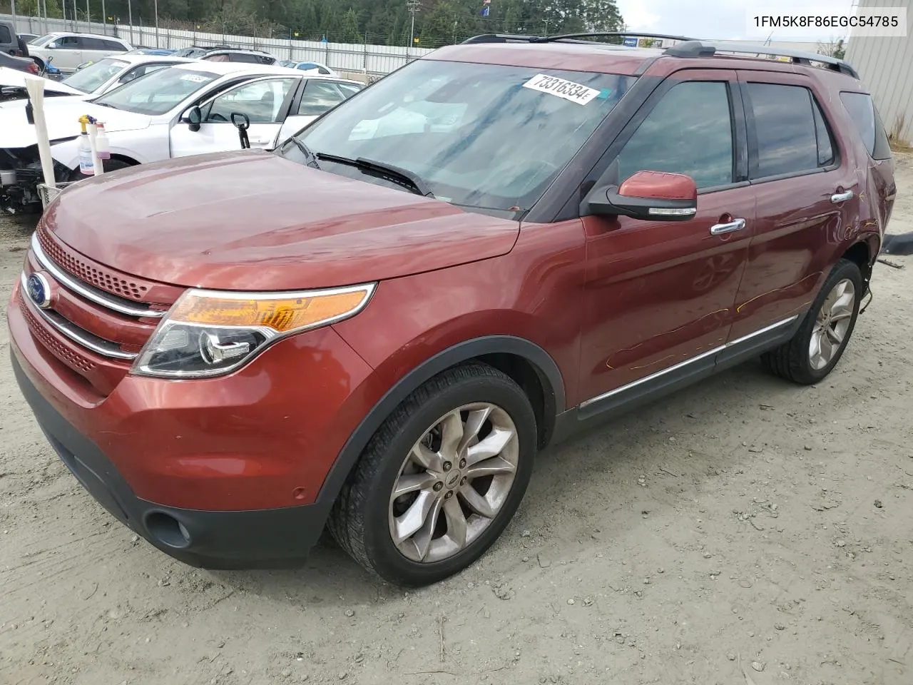 2014 Ford Explorer Limited VIN: 1FM5K8F86EGC54785 Lot: 73316334