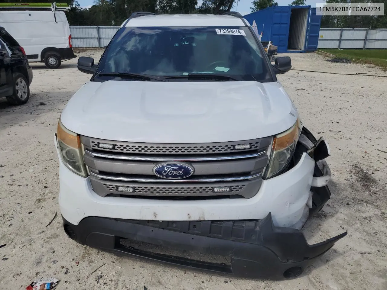 2014 Ford Explorer VIN: 1FM5K7B84EGA67724 Lot: 73399074