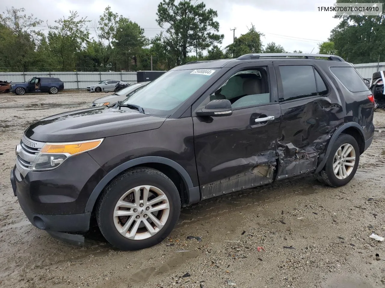 2014 Ford Explorer Xlt VIN: 1FM5K7D87EGC14910 Lot: 73488044