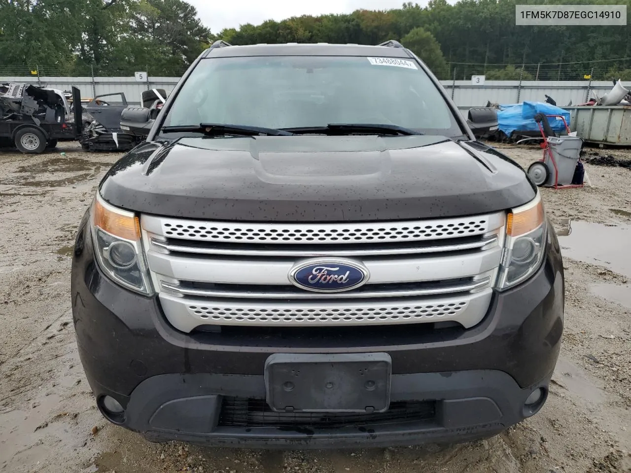 2014 Ford Explorer Xlt VIN: 1FM5K7D87EGC14910 Lot: 73488044