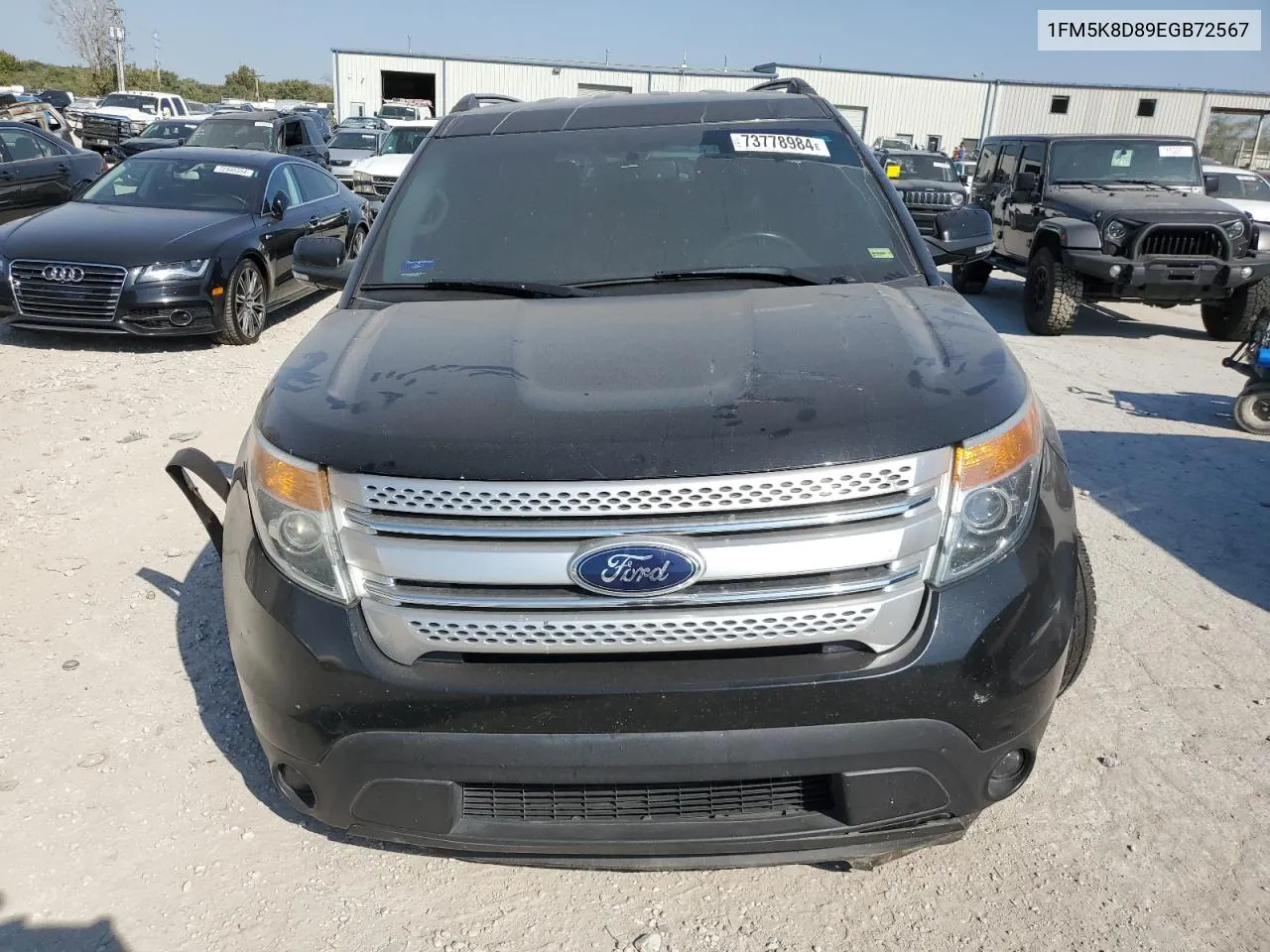 2014 Ford Explorer Xlt VIN: 1FM5K8D89EGB72567 Lot: 73778984