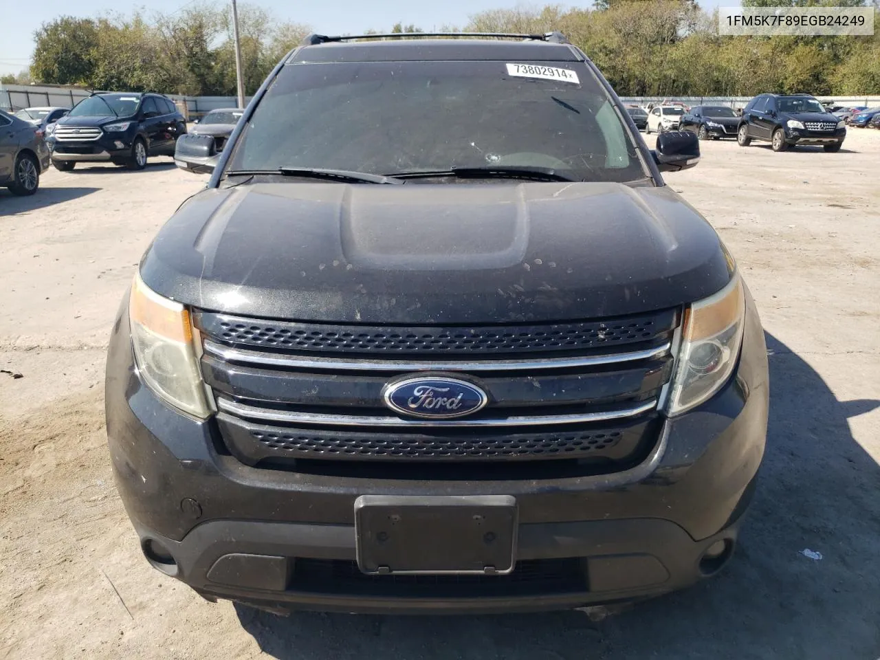 2014 Ford Explorer Limited VIN: 1FM5K7F89EGB24249 Lot: 73802914