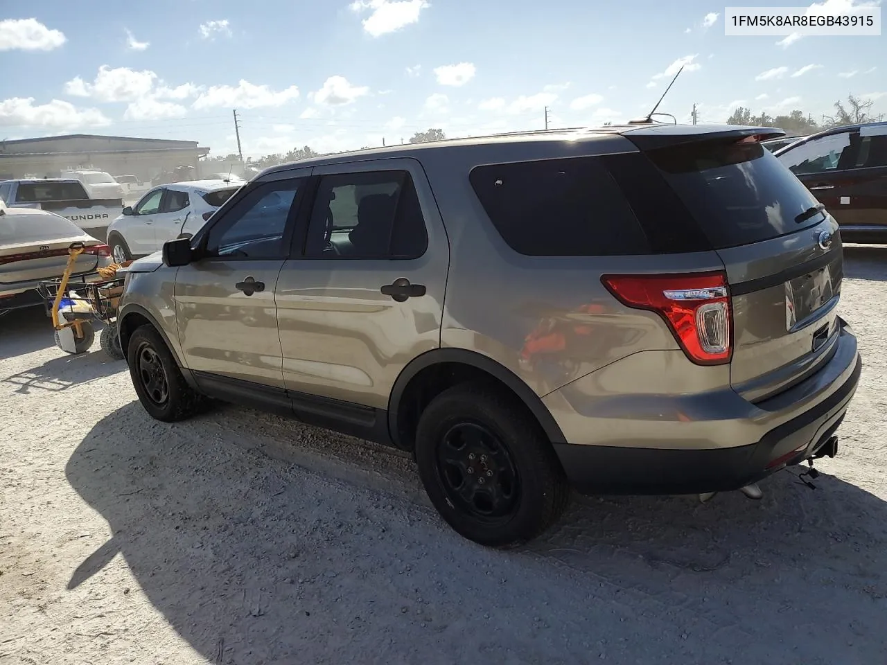 2014 Ford Explorer Police Interceptor VIN: 1FM5K8AR8EGB43915 Lot: 73927404