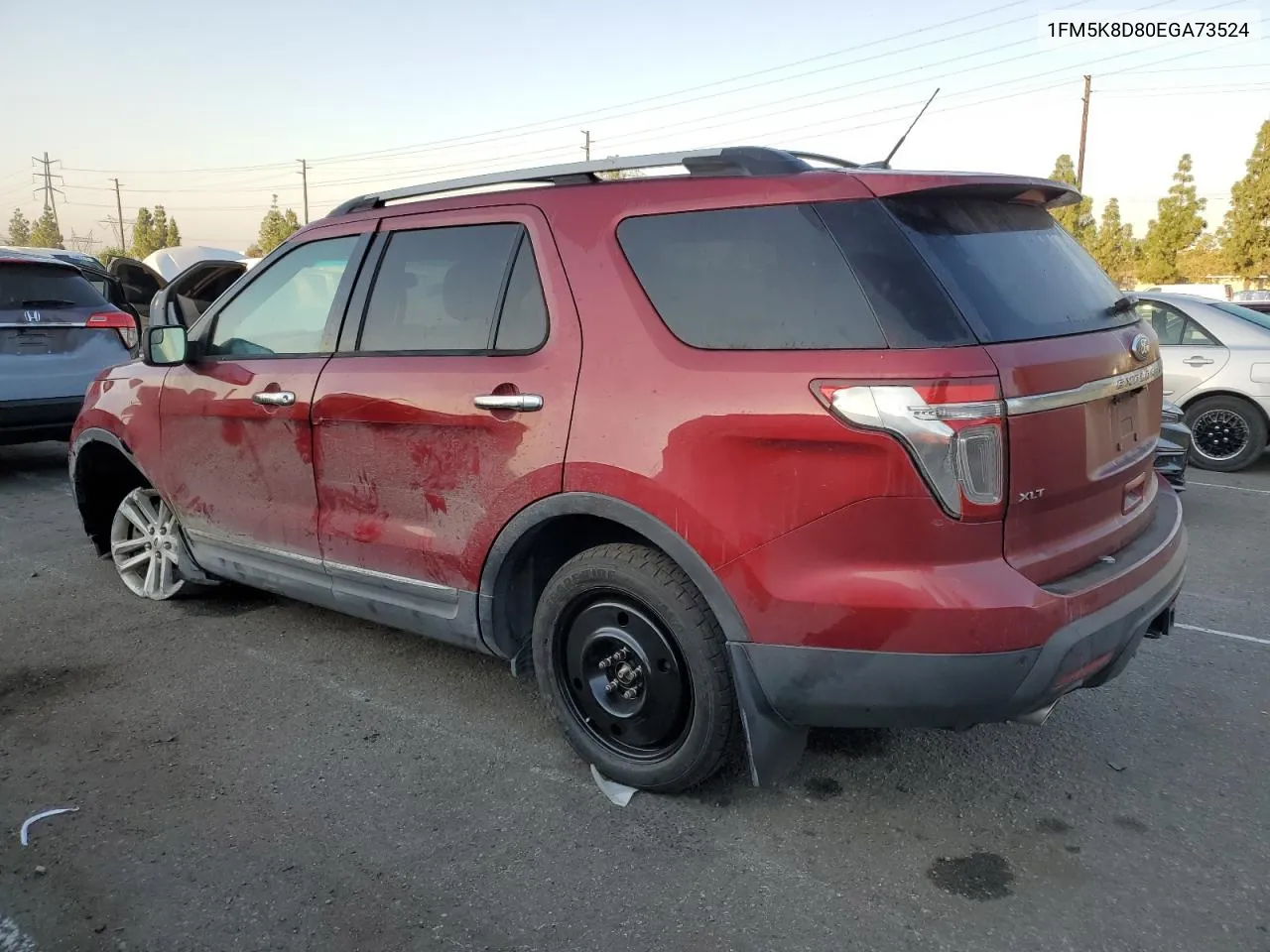 2014 Ford Explorer Xlt VIN: 1FM5K8D80EGA73524 Lot: 74146534