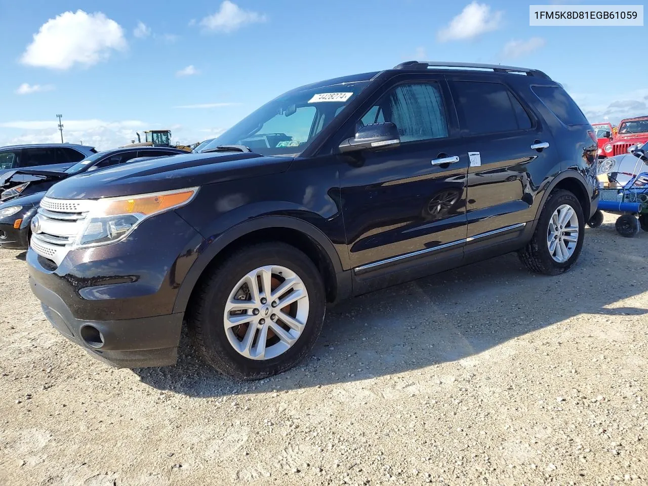 2014 Ford Explorer Xlt VIN: 1FM5K8D81EGB61059 Lot: 74428274