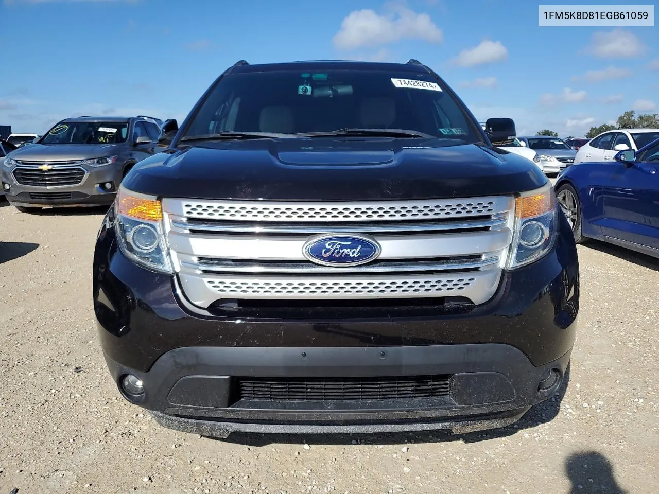 2014 Ford Explorer Xlt VIN: 1FM5K8D81EGB61059 Lot: 74428274