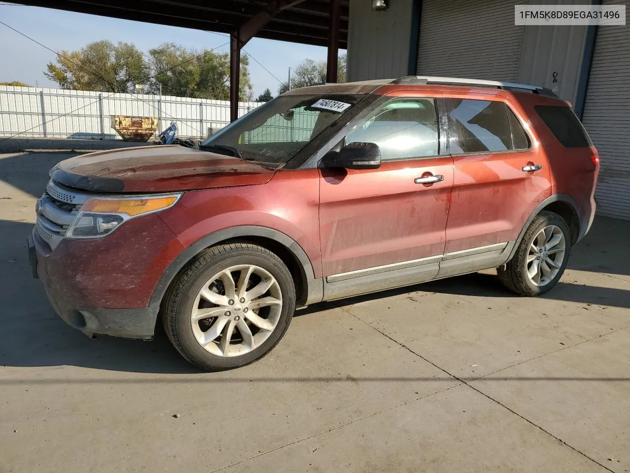 2014 Ford Explorer Xlt VIN: 1FM5K8D89EGA31496 Lot: 74507814