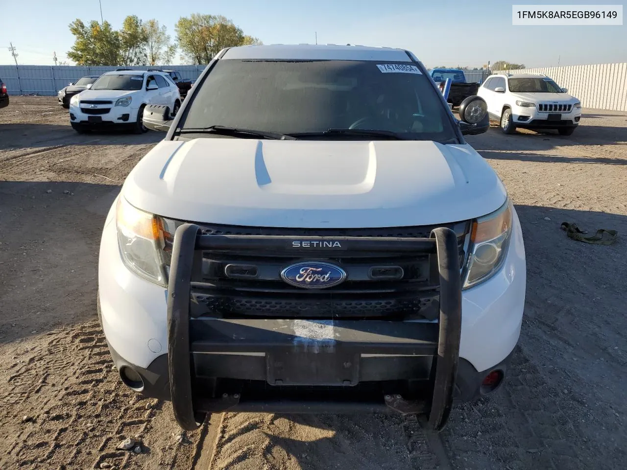 2014 Ford Explorer Police Interceptor VIN: 1FM5K8AR5EGB96149 Lot: 74740854