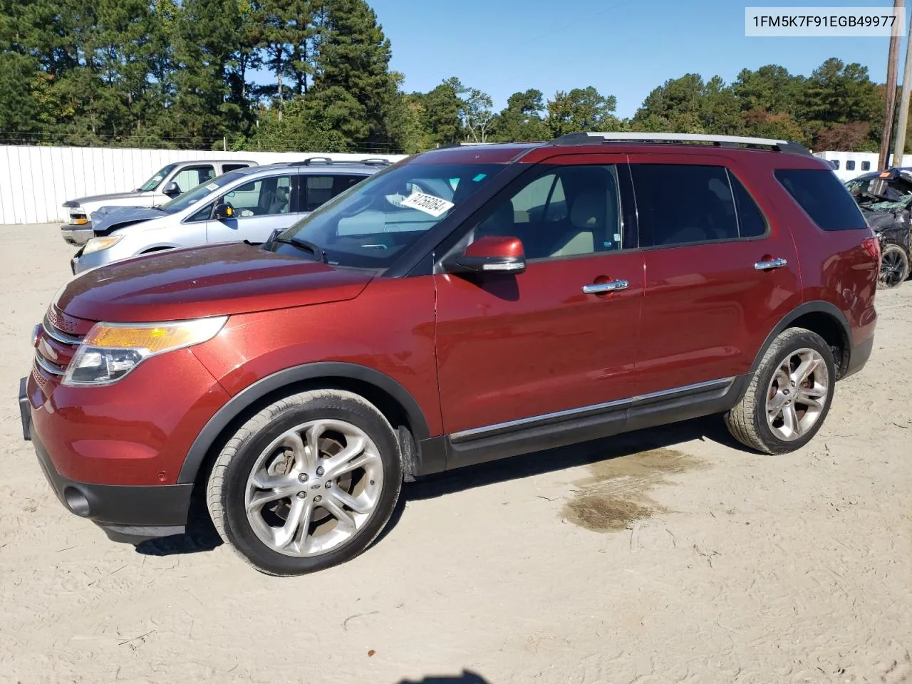 2014 Ford Explorer Limited VIN: 1FM5K7F91EGB49977 Lot: 74756064