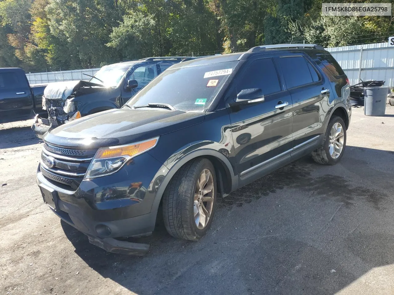 2014 Ford Explorer Xlt VIN: 1FM5K8D86EGA25798 Lot: 74757294