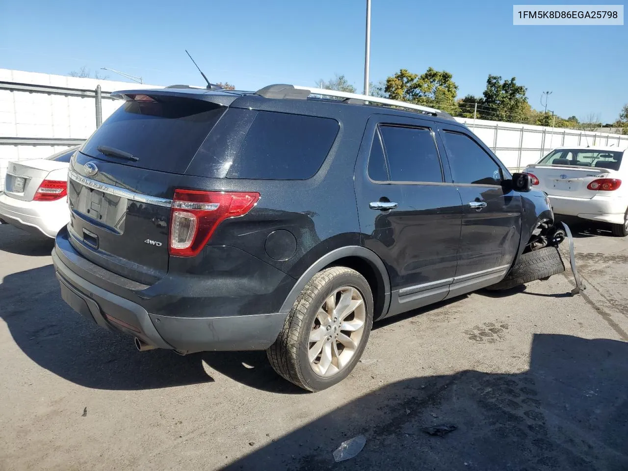 2014 Ford Explorer Xlt VIN: 1FM5K8D86EGA25798 Lot: 74757294