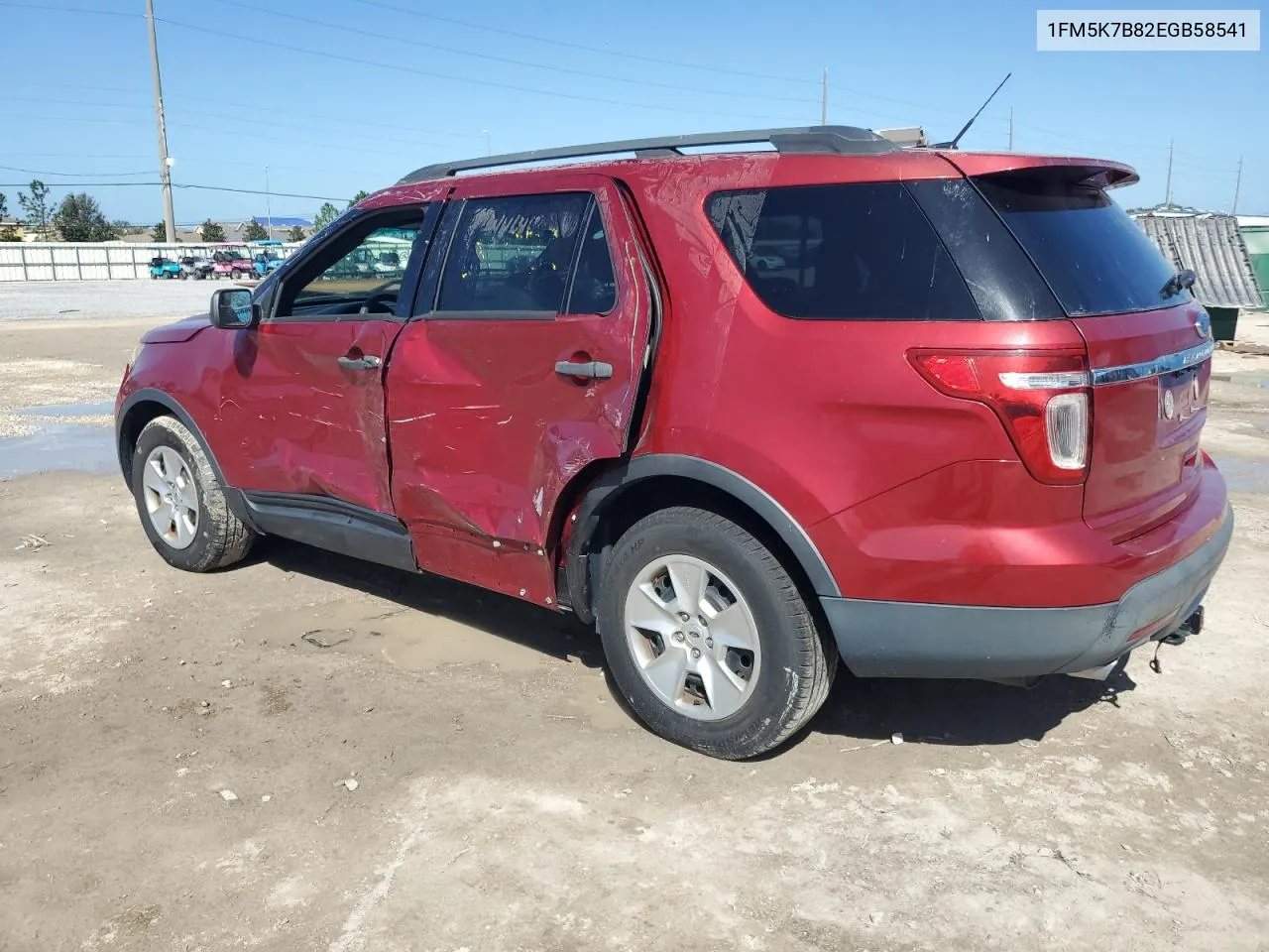 2014 Ford Explorer VIN: 1FM5K7B82EGB58541 Lot: 74991424