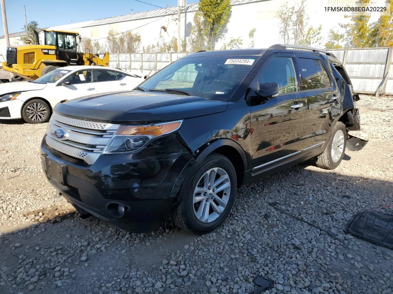 2014 Ford Explorer Xlt VIN: 1FM5K8D88EGA20229 Lot: 75034294