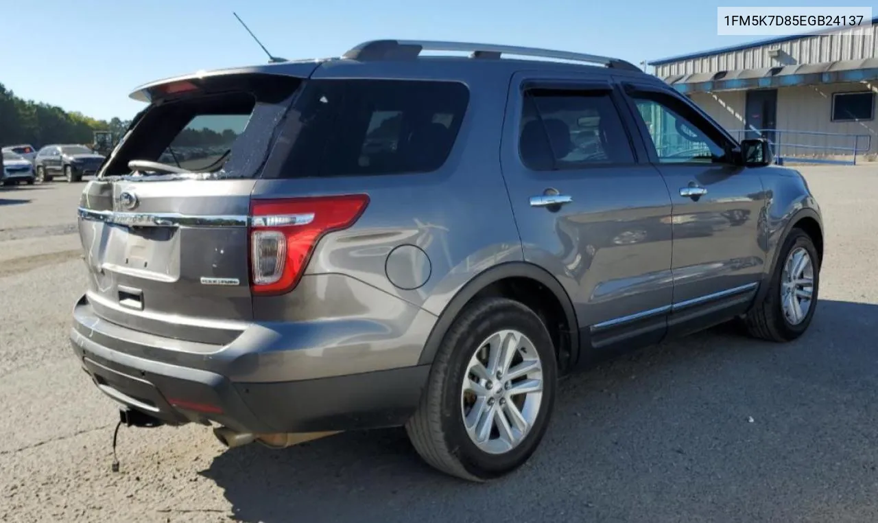 2014 Ford Explorer Xlt VIN: 1FM5K7D85EGB24137 Lot: 75037214