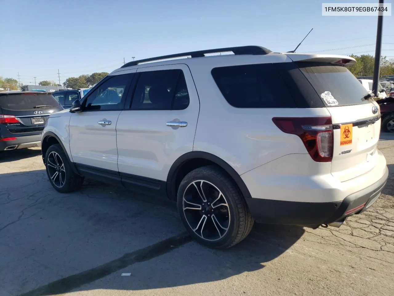 2014 Ford Explorer Sport VIN: 1FM5K8GT9EGB67434 Lot: 75343464