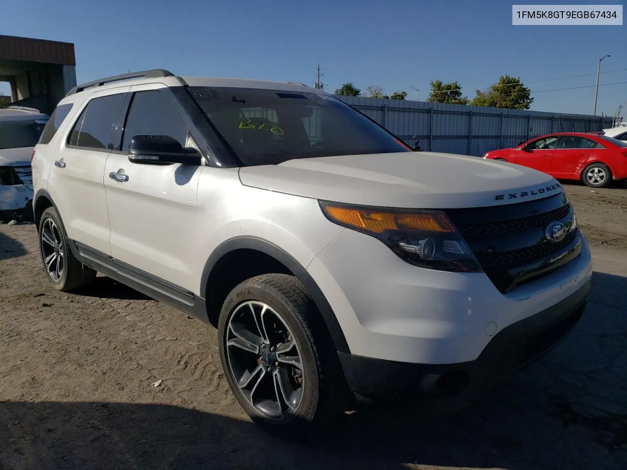 2014 Ford Explorer Sport VIN: 1FM5K8GT9EGB67434 Lot: 75343464