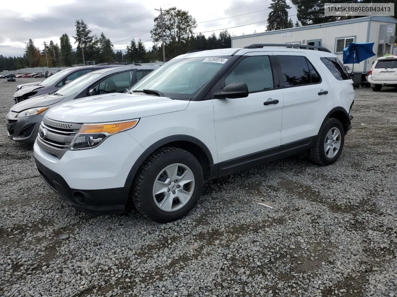 2014 Ford Explorer VIN: 1FM5K8B89EGB43413 Lot: 75358974