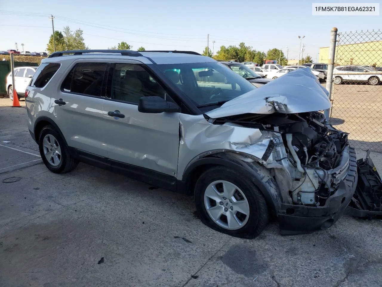 2014 Ford Explorer VIN: 1FM5K7B81EGA62321 Lot: 75400784