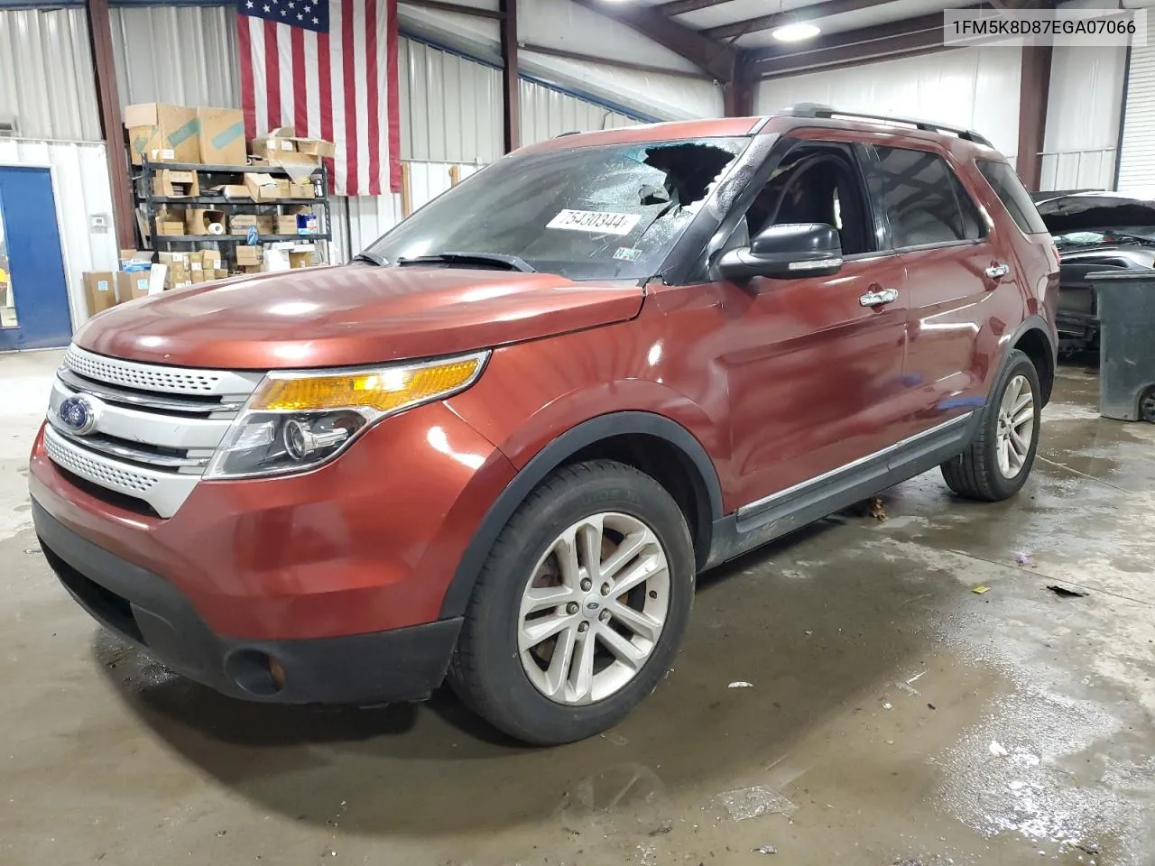 2014 Ford Explorer Xlt VIN: 1FM5K8D87EGA07066 Lot: 75430344