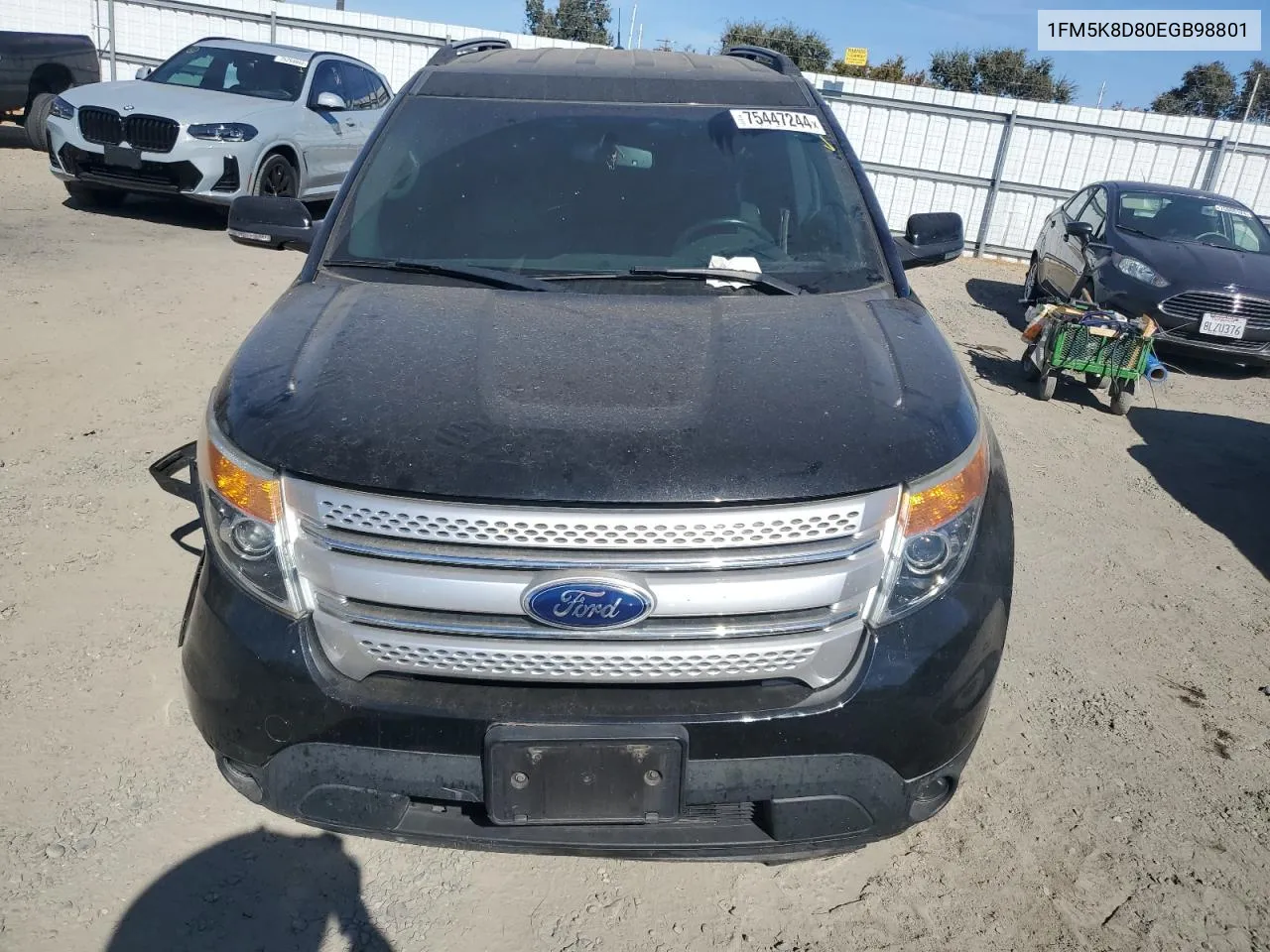 2014 Ford Explorer Xlt VIN: 1FM5K8D80EGB98801 Lot: 75447244