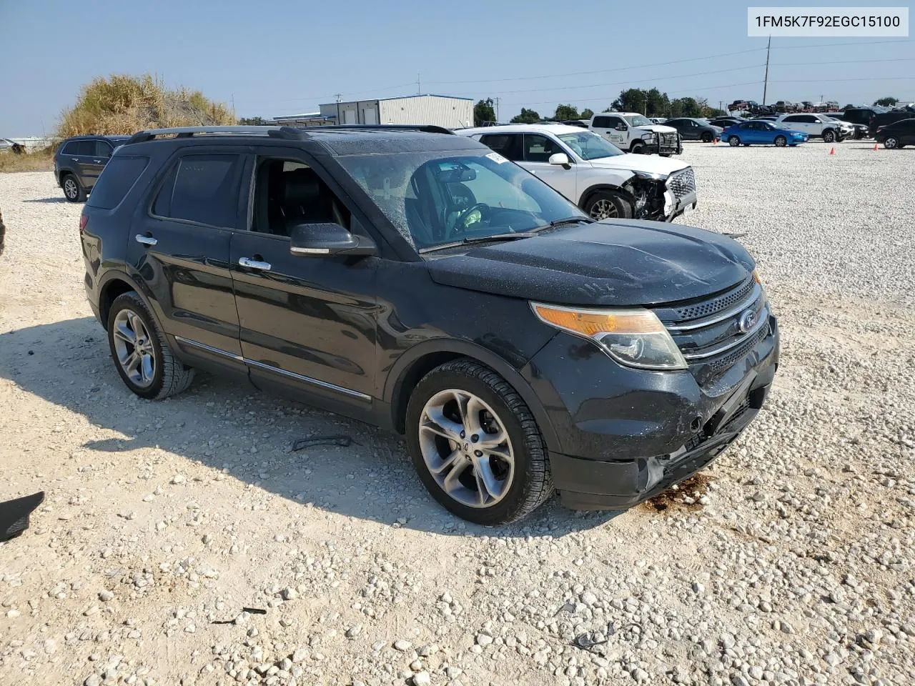 2014 Ford Explorer Limited VIN: 1FM5K7F92EGC15100 Lot: 75461964