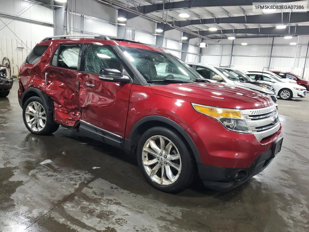 2014 Ford Explorer Xlt VIN: 1FM5K8D83EGA07386 Lot: 75537054