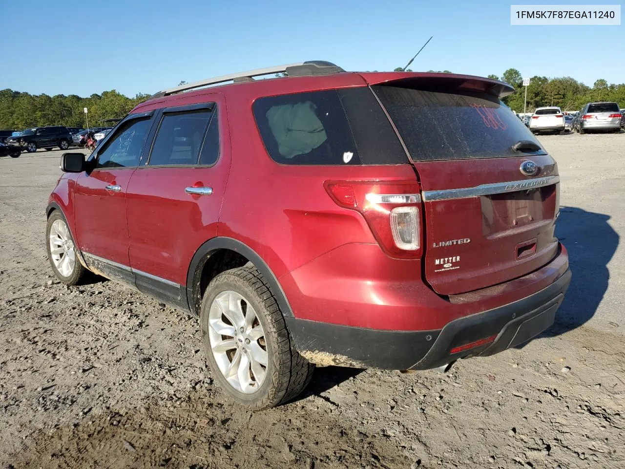 2014 Ford Explorer Limited VIN: 1FM5K7F87EGA11240 Lot: 75628194