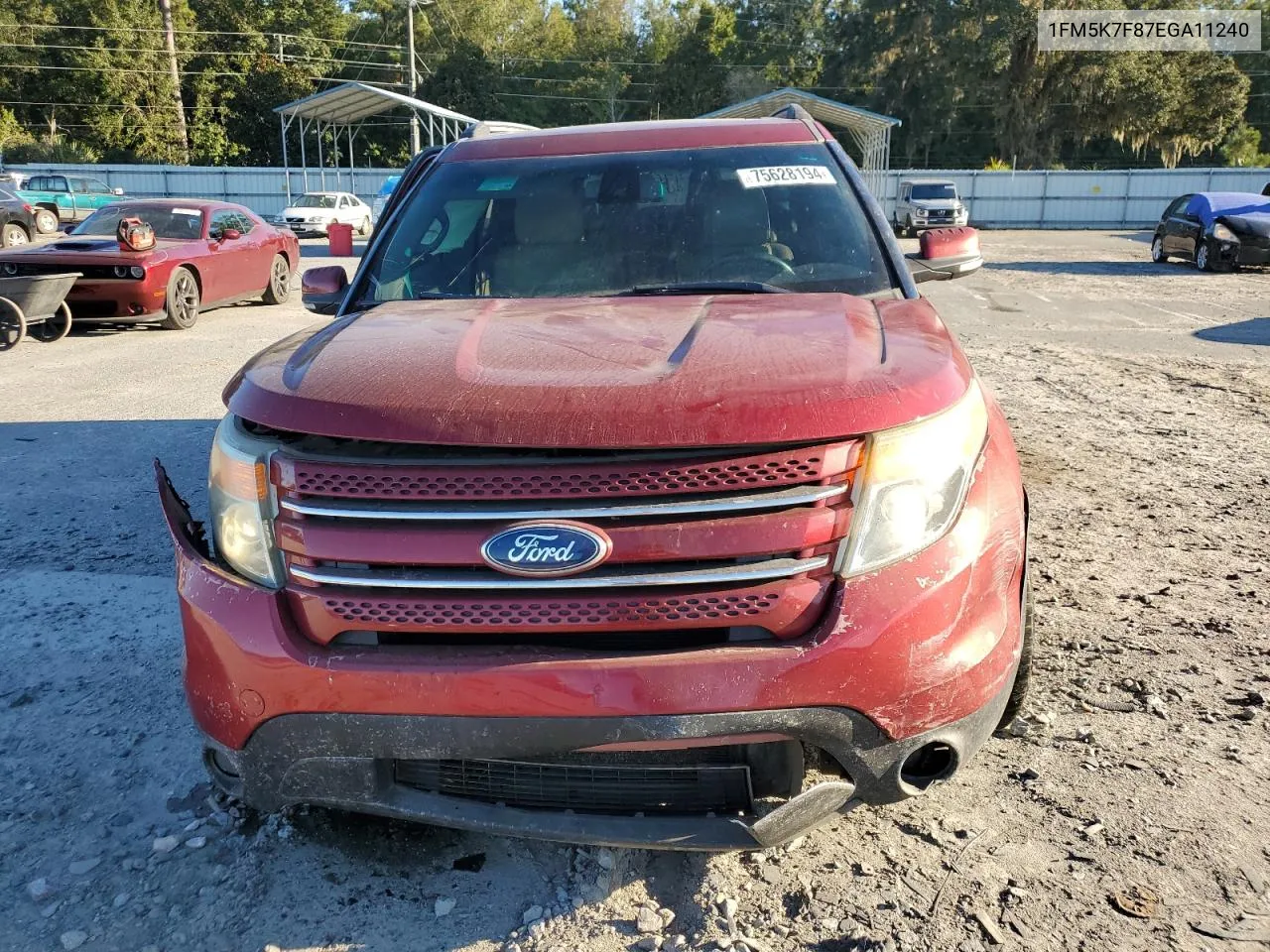 2014 Ford Explorer Limited VIN: 1FM5K7F87EGA11240 Lot: 75628194