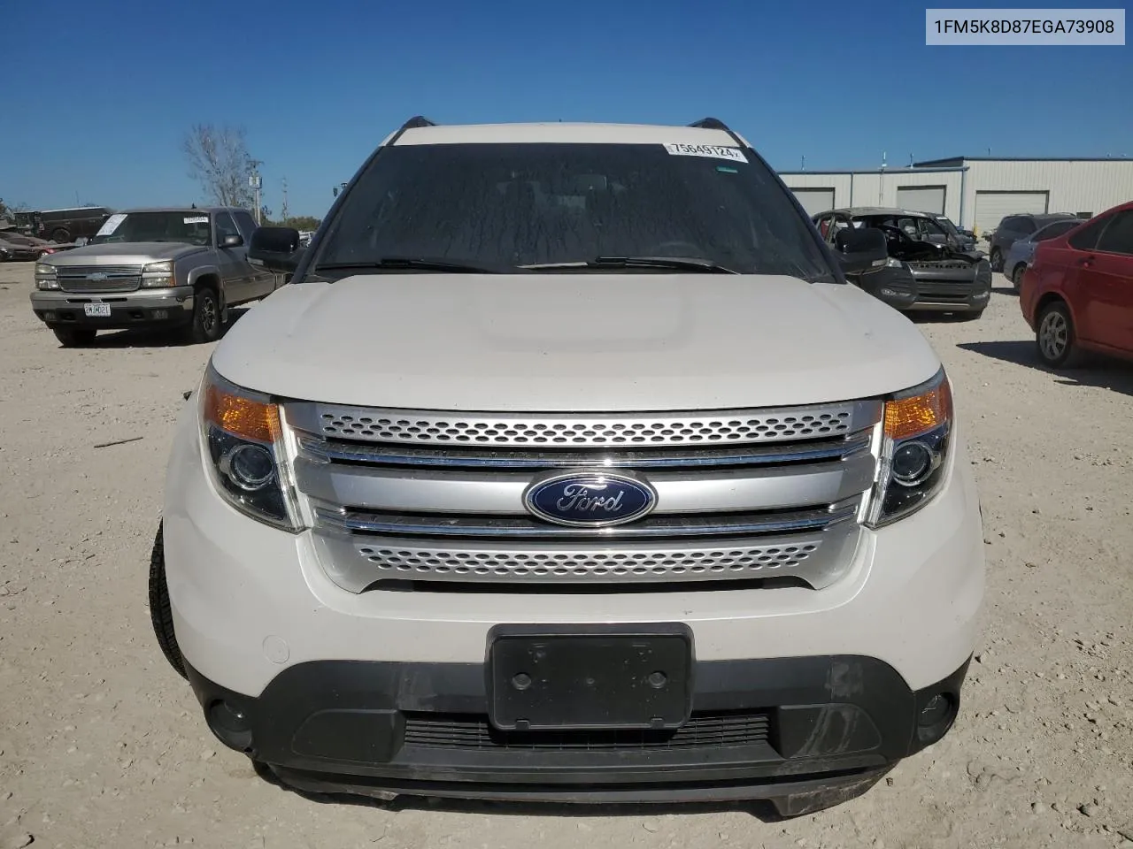 2014 Ford Explorer Xlt VIN: 1FM5K8D87EGA73908 Lot: 75649124