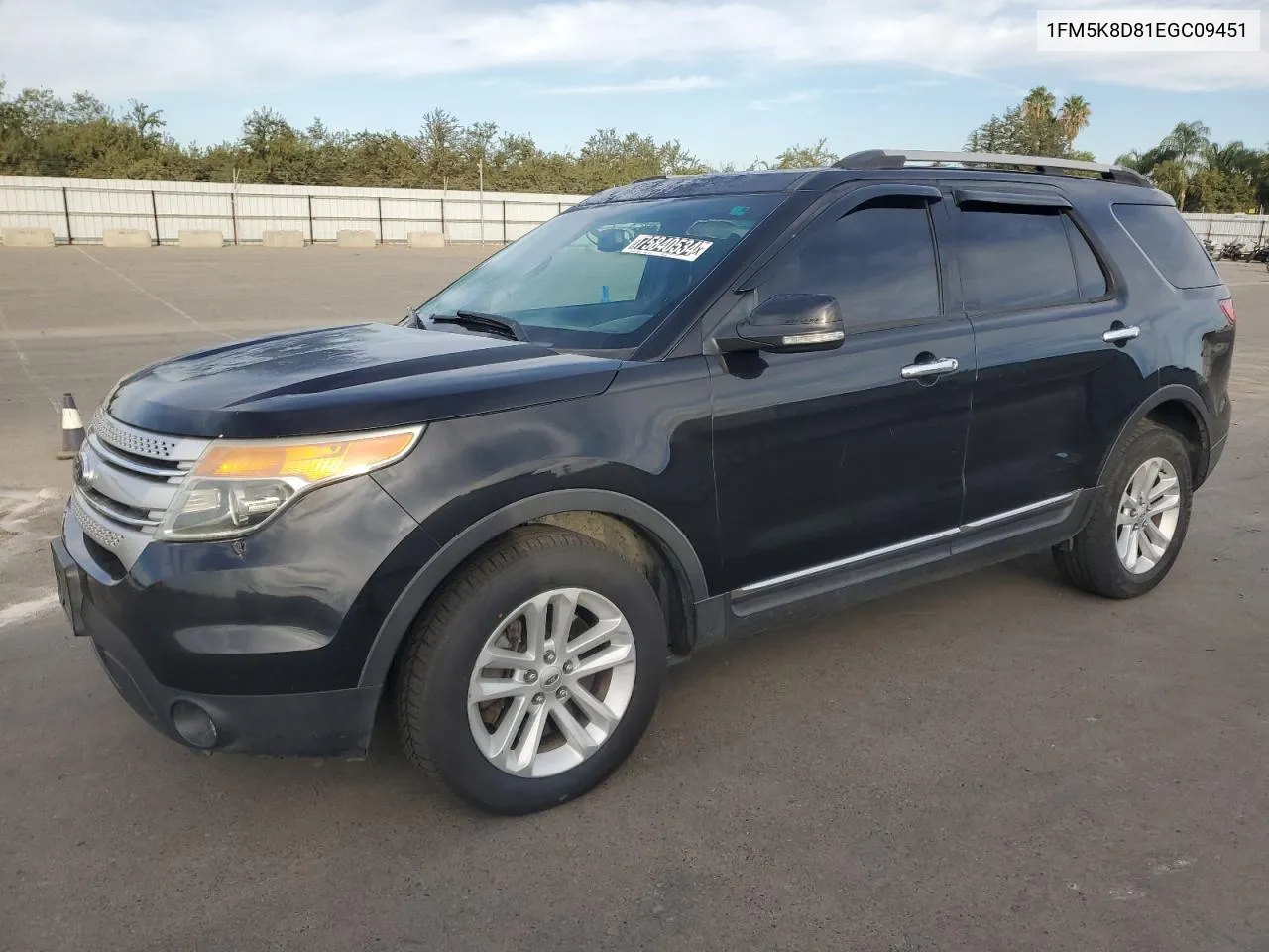 2014 Ford Explorer Xlt VIN: 1FM5K8D81EGC09451 Lot: 75840534