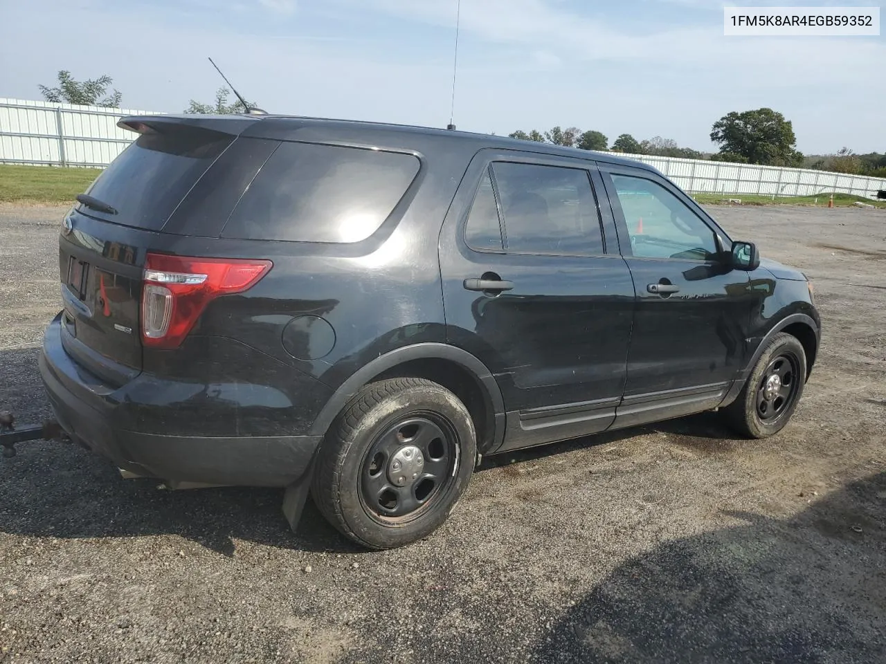 2014 Ford Explorer Police Interceptor VIN: 1FM5K8AR4EGB59352 Lot: 75842474