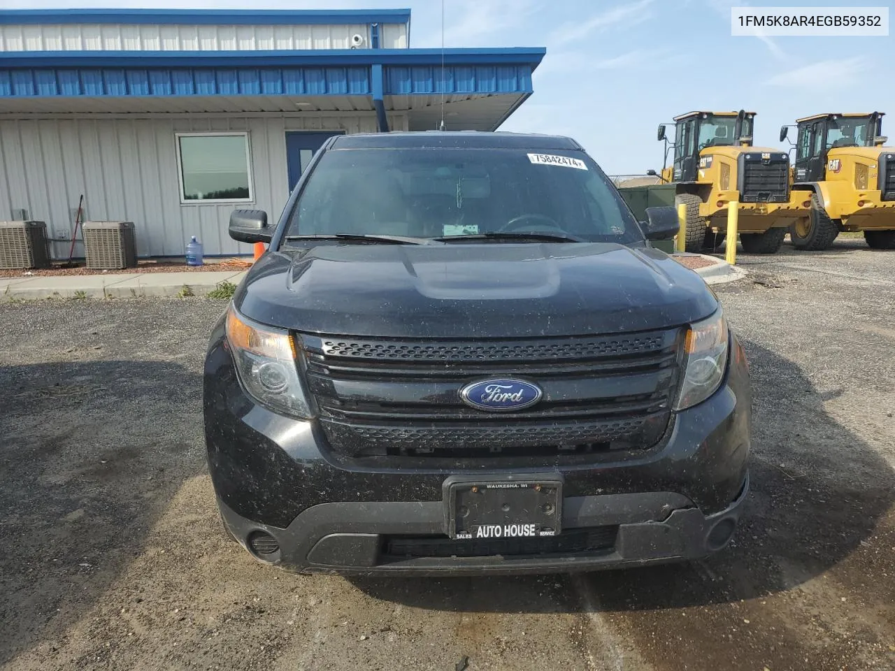 2014 Ford Explorer Police Interceptor VIN: 1FM5K8AR4EGB59352 Lot: 75842474