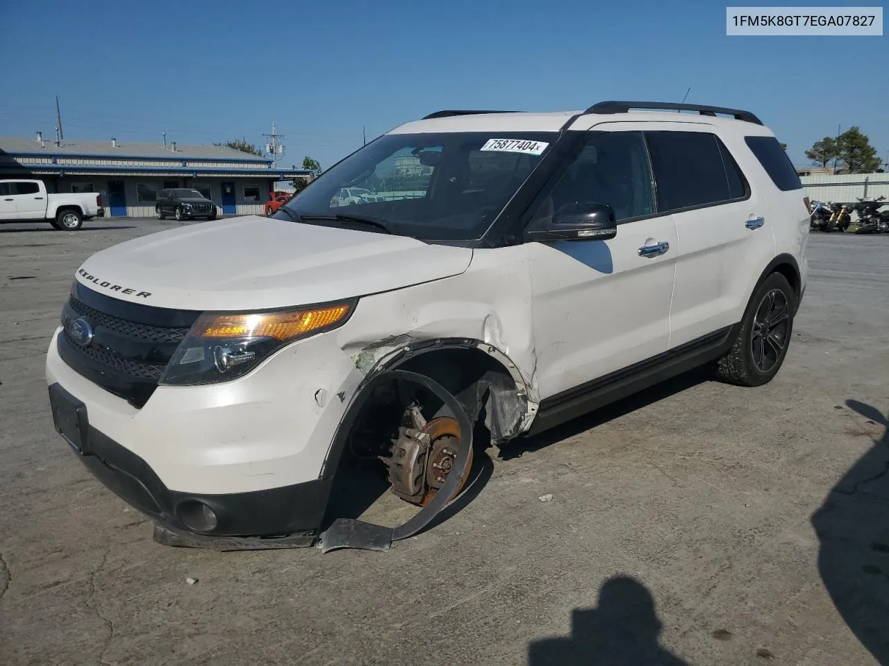 2014 Ford Explorer Sport VIN: 1FM5K8GT7EGA07827 Lot: 75877404