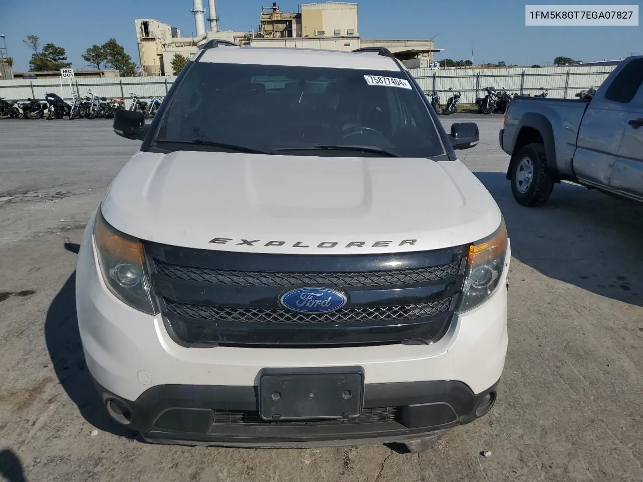 2014 Ford Explorer Sport VIN: 1FM5K8GT7EGA07827 Lot: 75877404