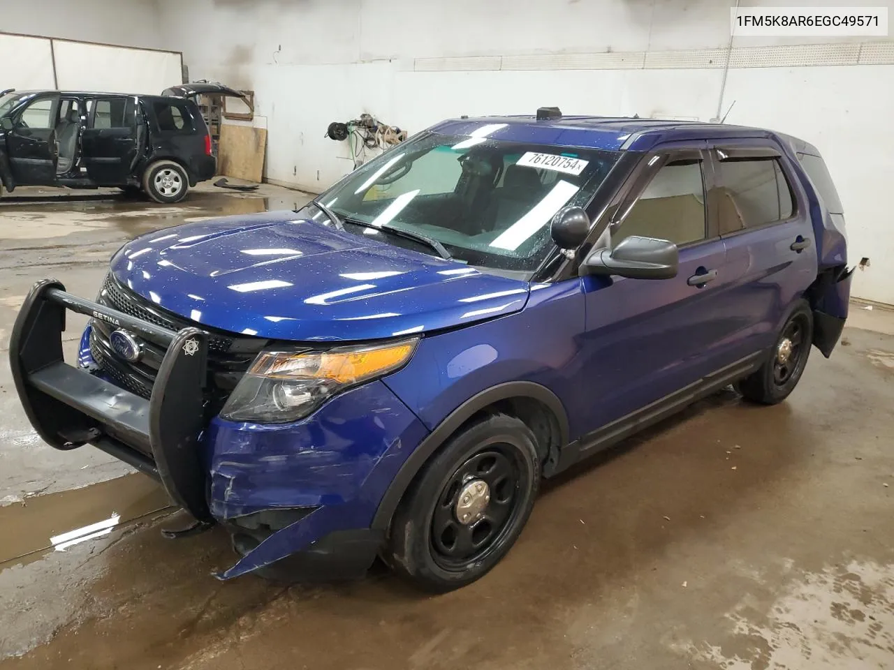 2014 Ford Explorer Police Interceptor VIN: 1FM5K8AR6EGC49571 Lot: 76120754